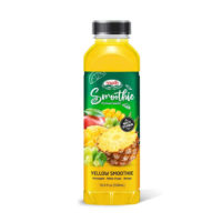 Bottle 500ml healthy smoothie drink yellow mixes