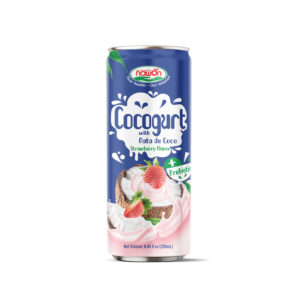 Can 250 ml 8 46 fl oz strawberry cocogurt drink with nata de coco and prebiotic nawon