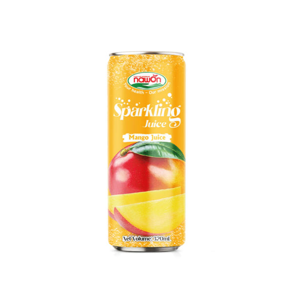 can 320 ml sparkling mango juice drink