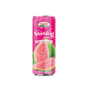 Can 320 ml sparkling pink guava juice drink