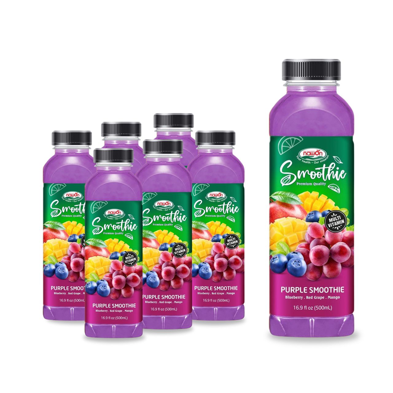 healthy smoothie drink purple mixes 500ml