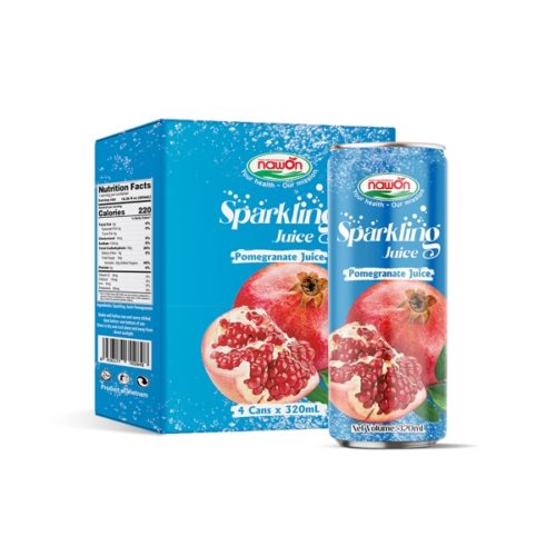 sparkling pomegranate juice drink 320ml can