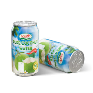 Nawon 100 fresh coconut water with pulp can 330ml