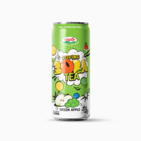 Nawon Bubble Boba Tea With Green Apple Flavour | Can, 320Ml