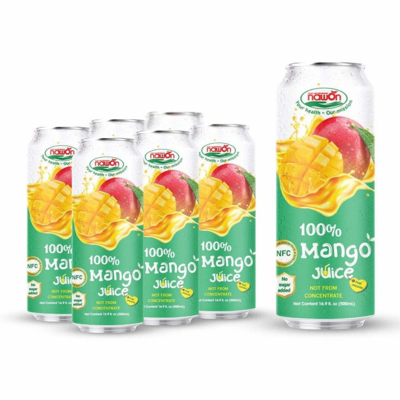 can 500ml 16 9 fl oz pure mango juice with rich exotic flavor
