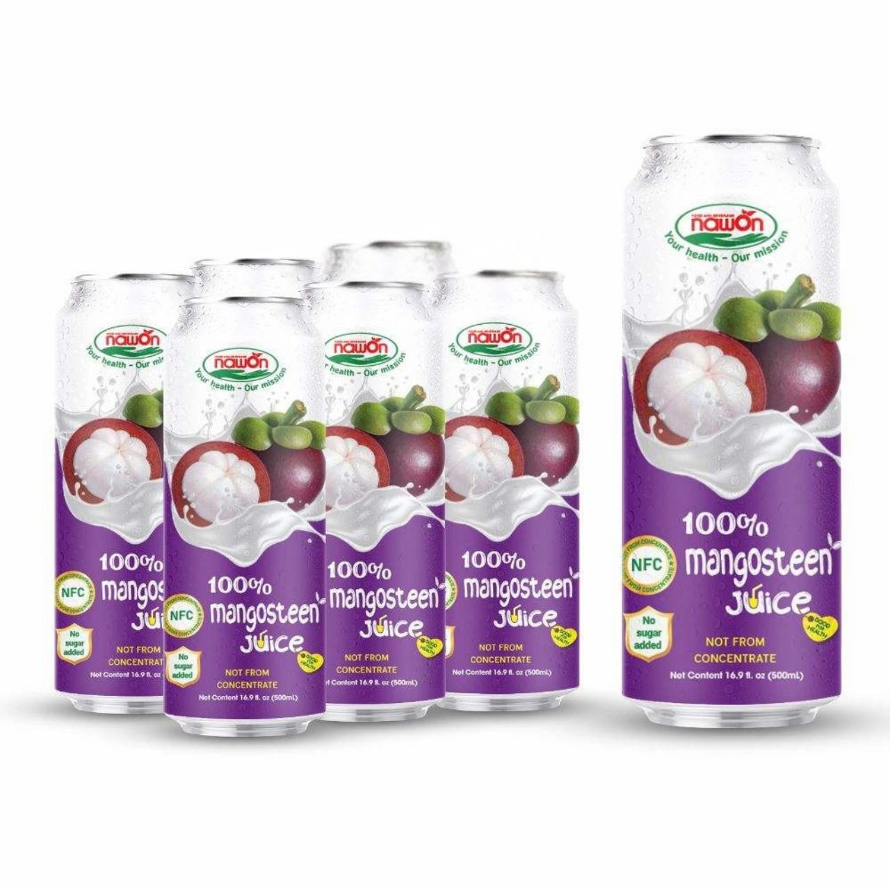 can 500ml 16 9 fl oz pure mangosteen juice with rich exotic flavor