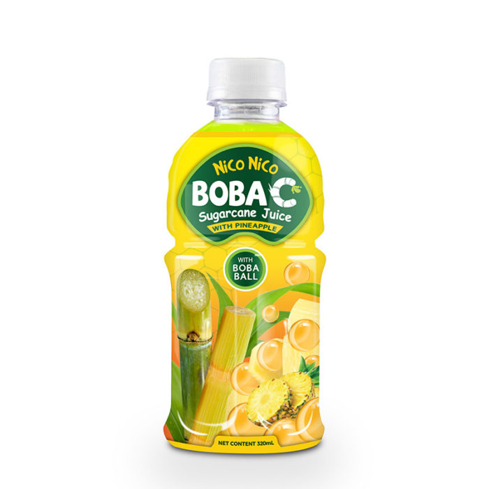 Popping Boba Sugarcane Juice With Pineapple Flavor