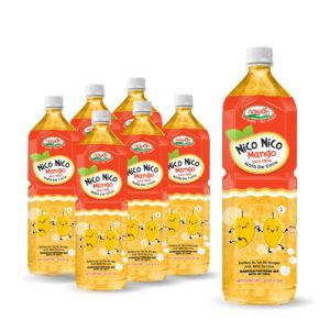 mango water with nata de coco bottle 1000ml