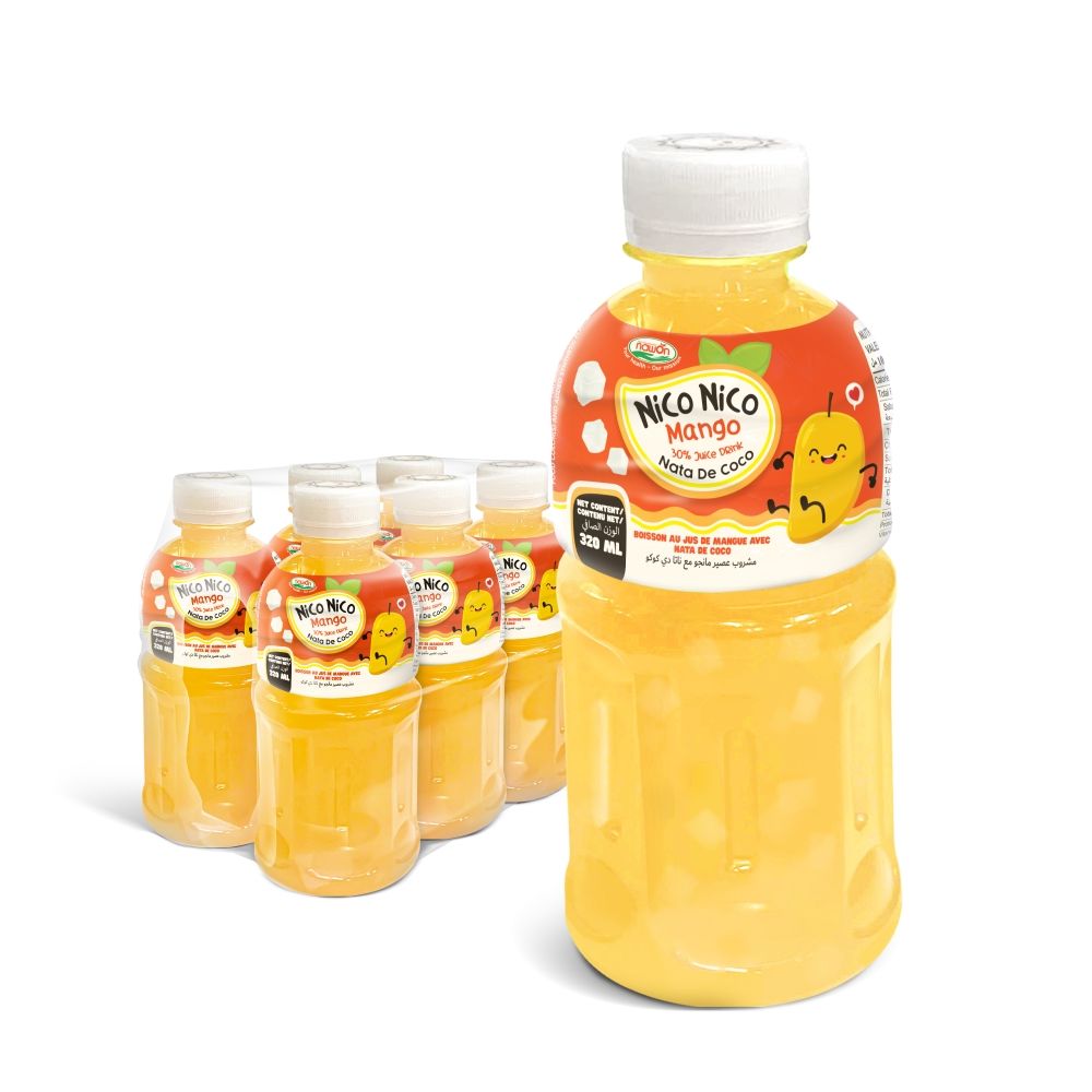 nata de coco juice with magno water low sugar bottle 320ml