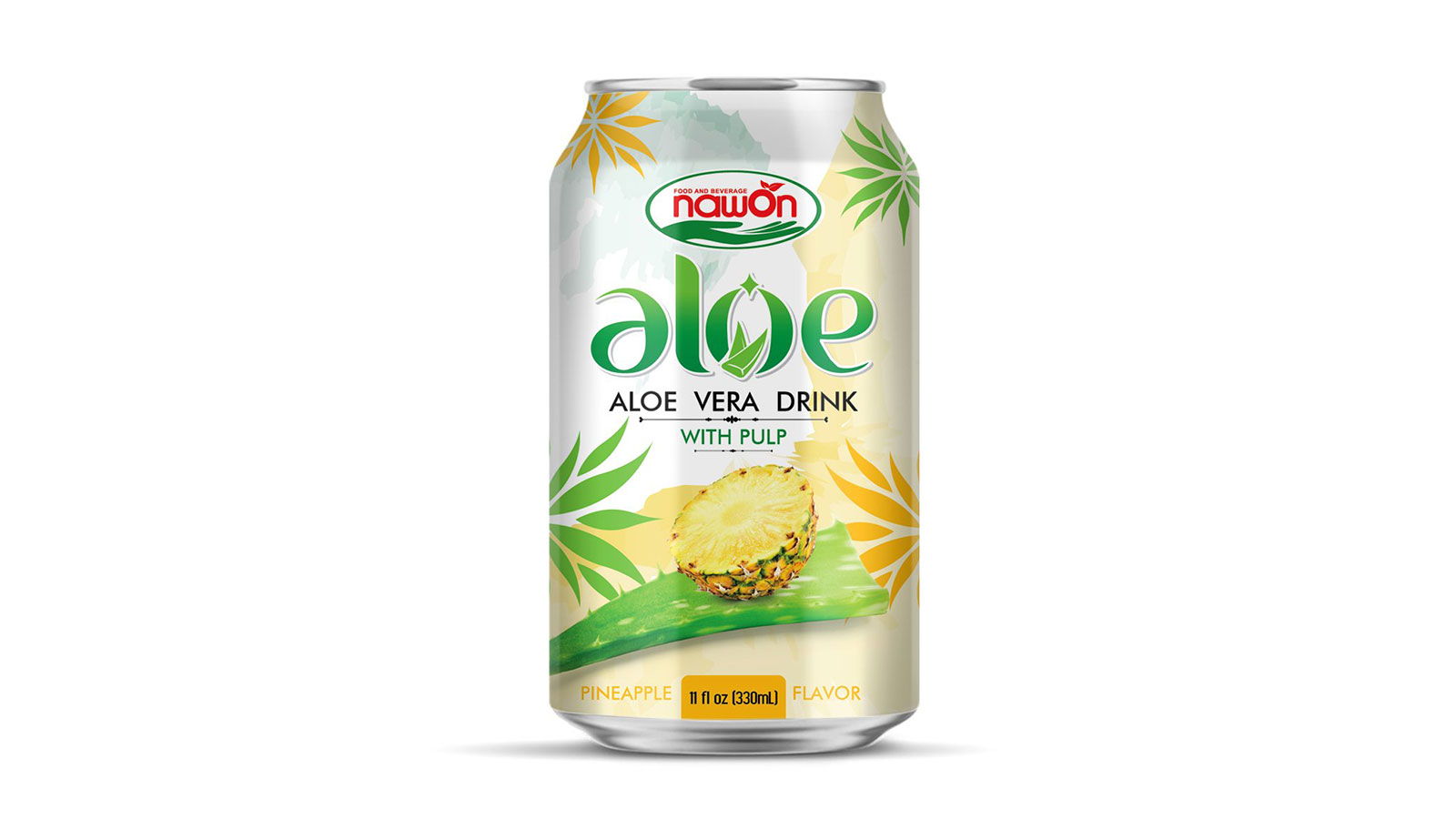 Aloe vera drink with pineapple flavor