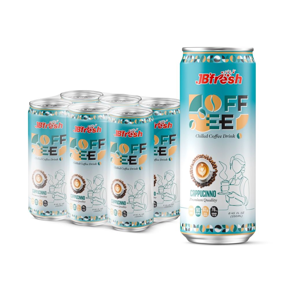 can 250ml 8 45 fl oz premium quality cappucinno chilled coffee drink
