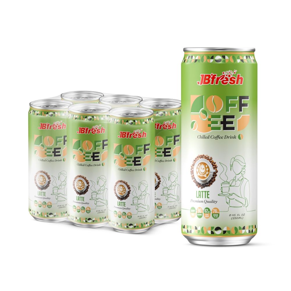 can 250ml 8 45 fl oz premium quality latte chilled coffee drink