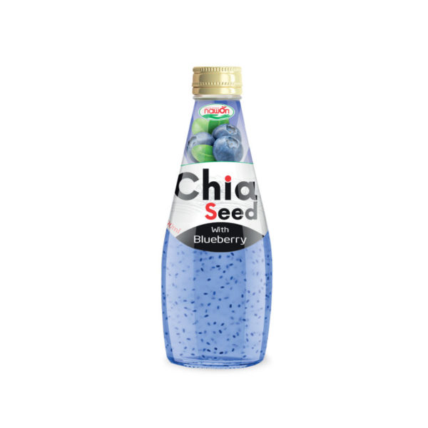 290ml Chia Seed Drink with Blueberry Flavor