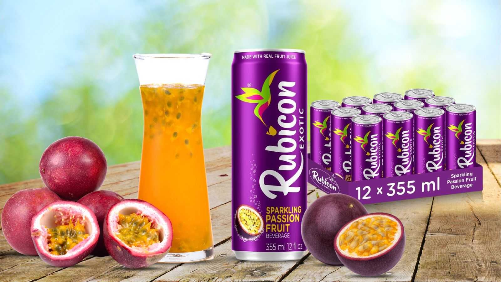 Rubicon passion fruit juice