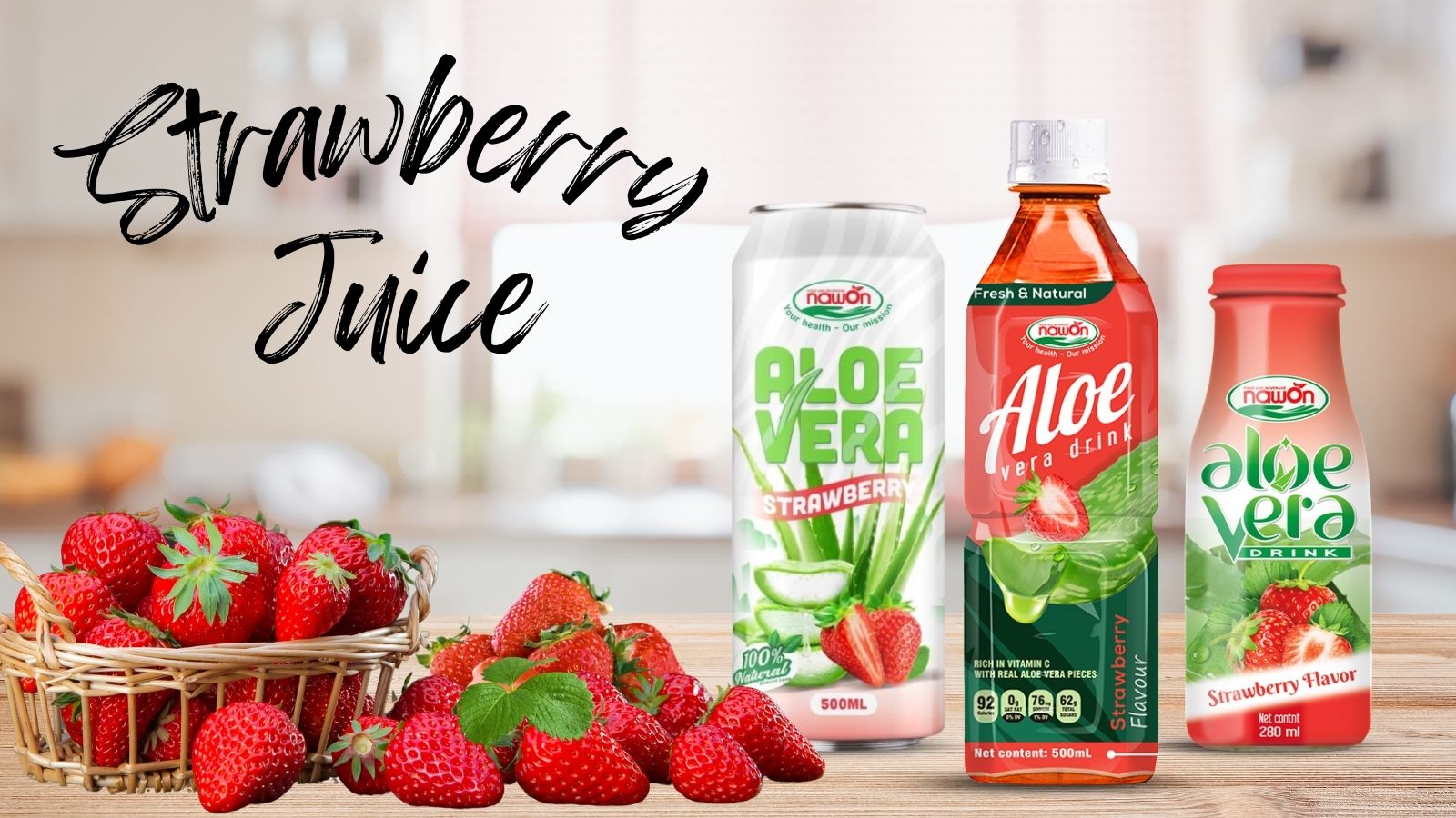 Aloe vera strawberry