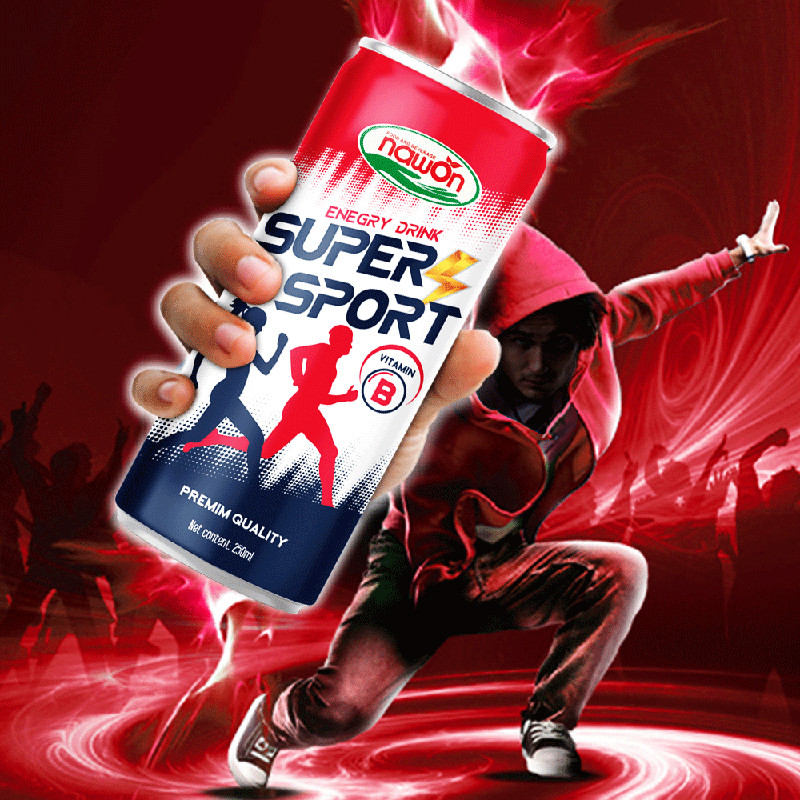 Banner sidebar sport energy drink