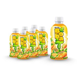 boba tea with mango flavor bottle 320ml