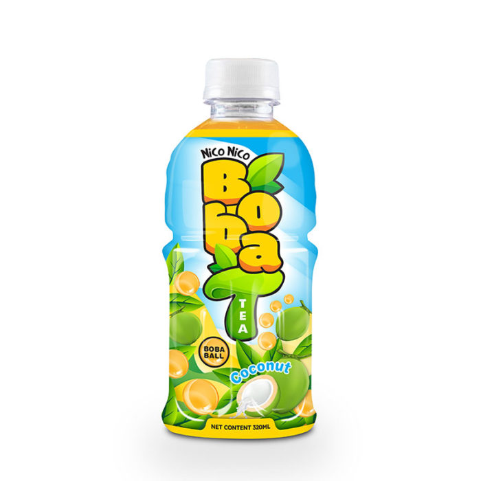 Bottle 320ml Boba Tea With Coconut Flavor