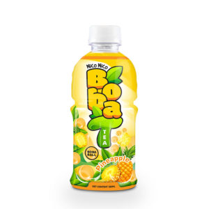 Bottle 320ml Boba Tea with Pineapple Flavor