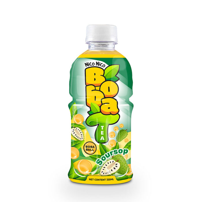 Bottle 320ml Boba Tea with Soursop Flavor