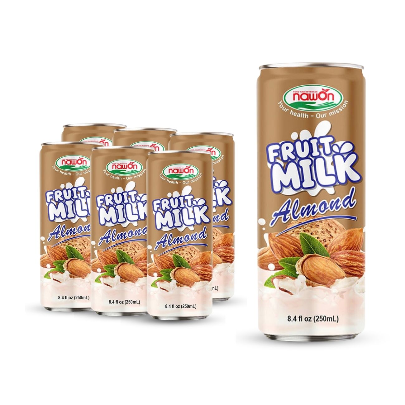 Can 250 ml 8 46 fl oz natural fruit almond milk drink flavor (1)