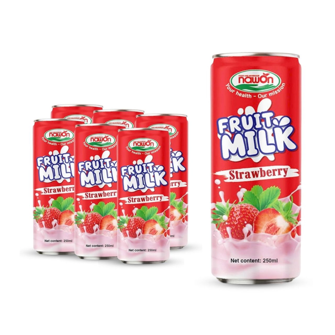 Can 250 ml 8 46 fl oz natural strawberry milk drink (2)