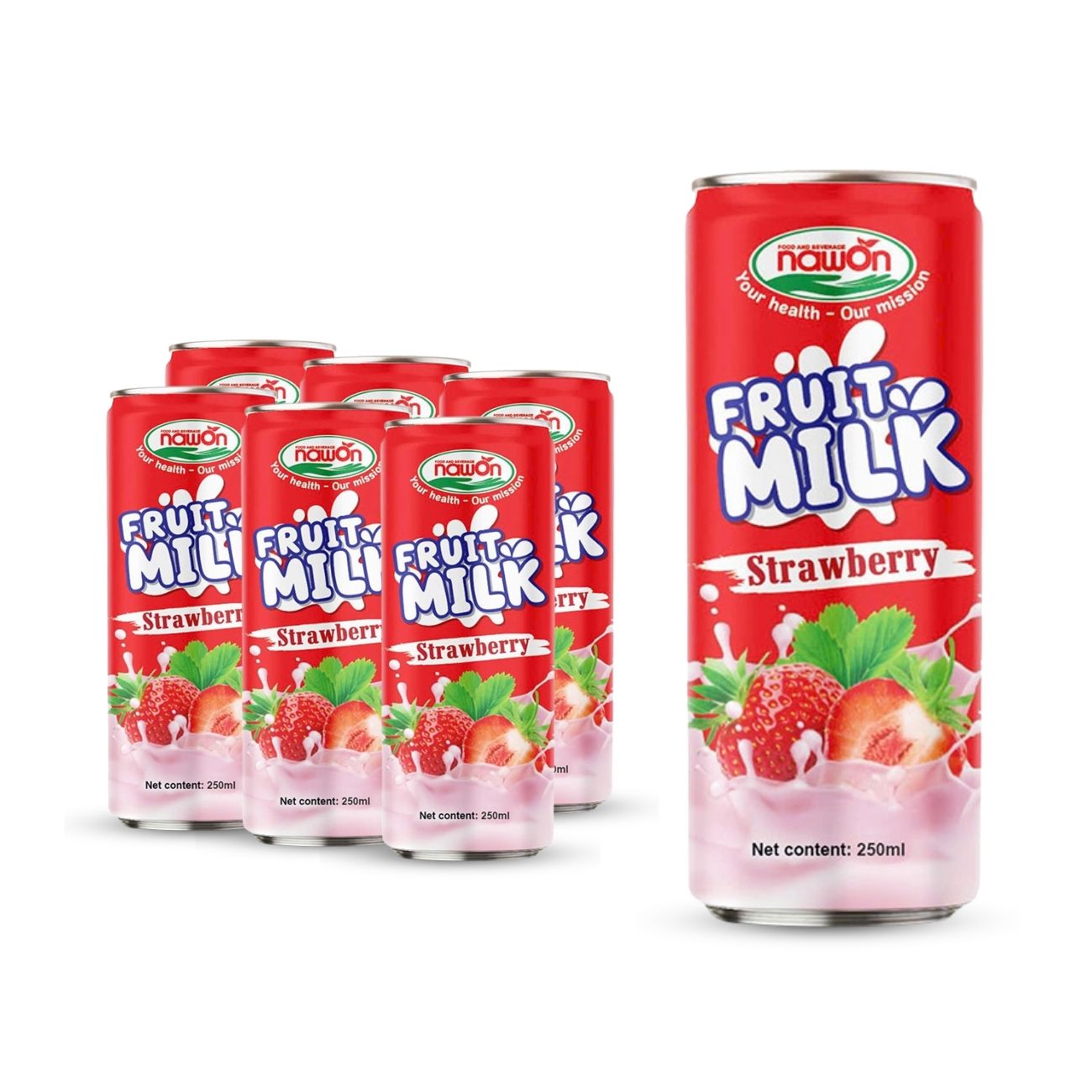Can 250 ml 8 46 fl oz natural strawberry milk drink (2)