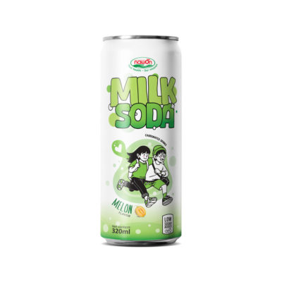 Can Milk Soda with Melon Flavor Low Sugar Added 320ml