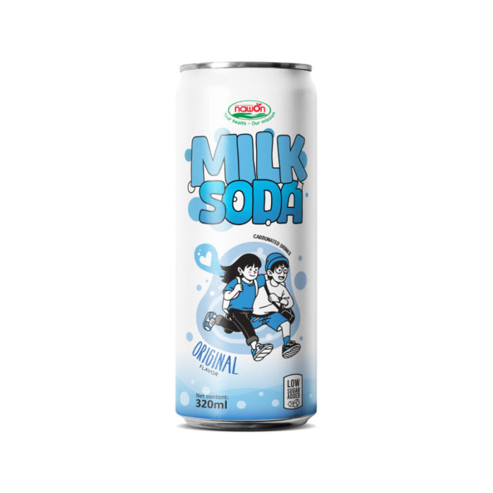 Can Milk Soda with Original Flavor Low Sugar Added 320ml