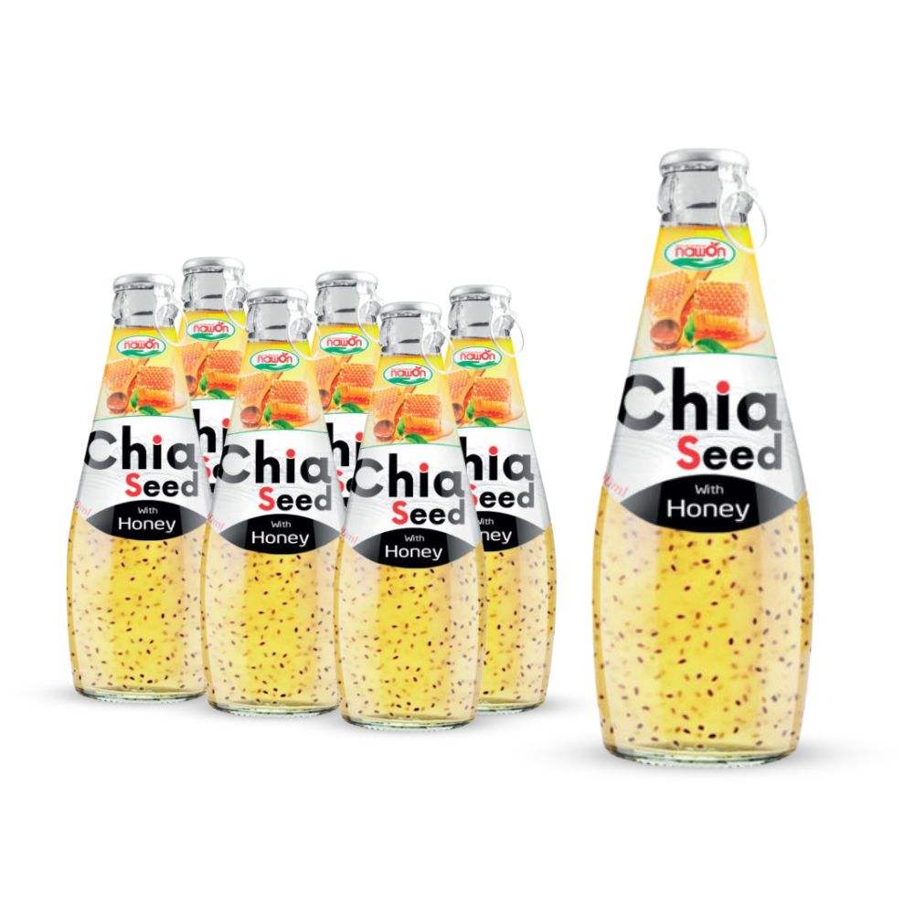 chia seed drink with honey flavor bottle 290ml