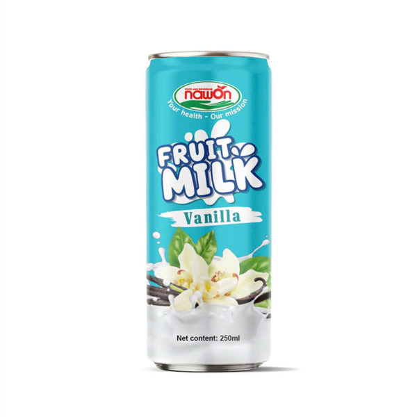 Fruit Milk Drink With Vanilla Flavor Can 250ml