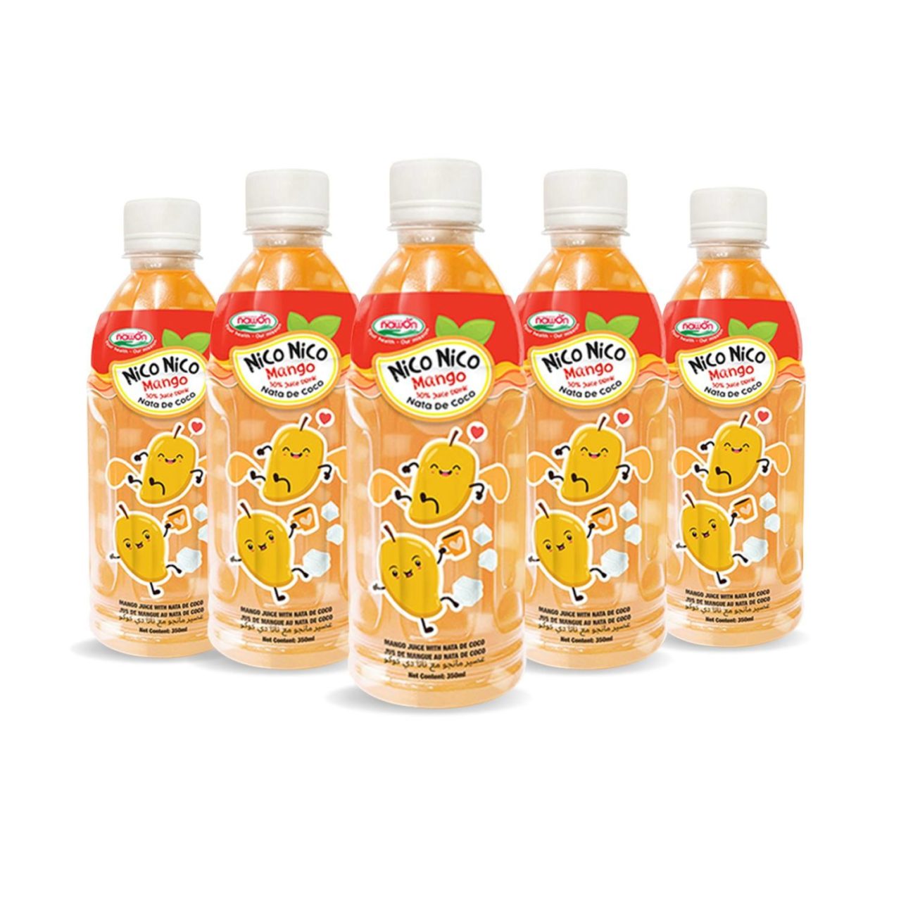 nata de coco juice with mango flavour bottle 350ml