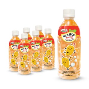 nata de coco juice with mango flavour bottle 350ml 2