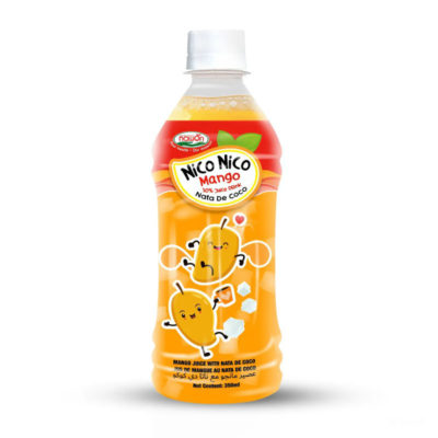 Nata De Coco Juice with Mango Flavour Bottle 350ml