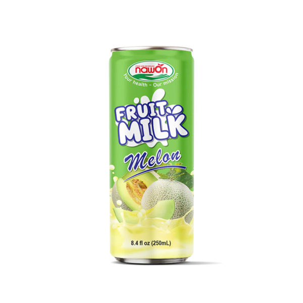 Natural melon milk drink can 250ml