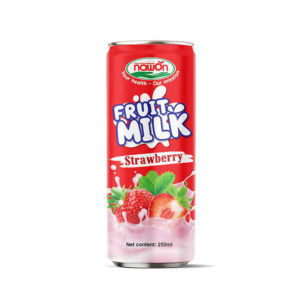 Natural Strawberry Milk Drink Can 250ml