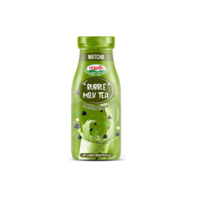 Bottle 280ml bubble milk tea with matcha taste