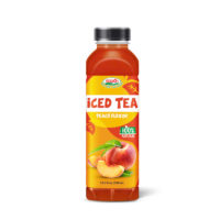 Bottle 500ml iced tea with 100 natural peach flavor