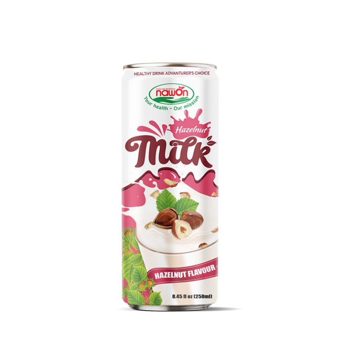 Can 250ml natural hazelnut milk healthy drink