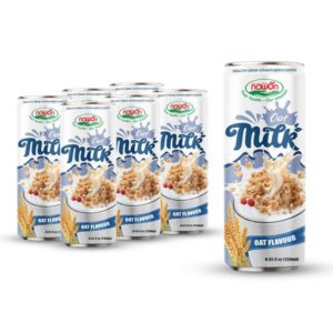 can 250ml natural oat milk healthy drink