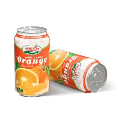 Can 330ml natural orange juice drink with original flavor