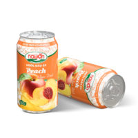 Can 330ml natural peach juice drink with original flavor