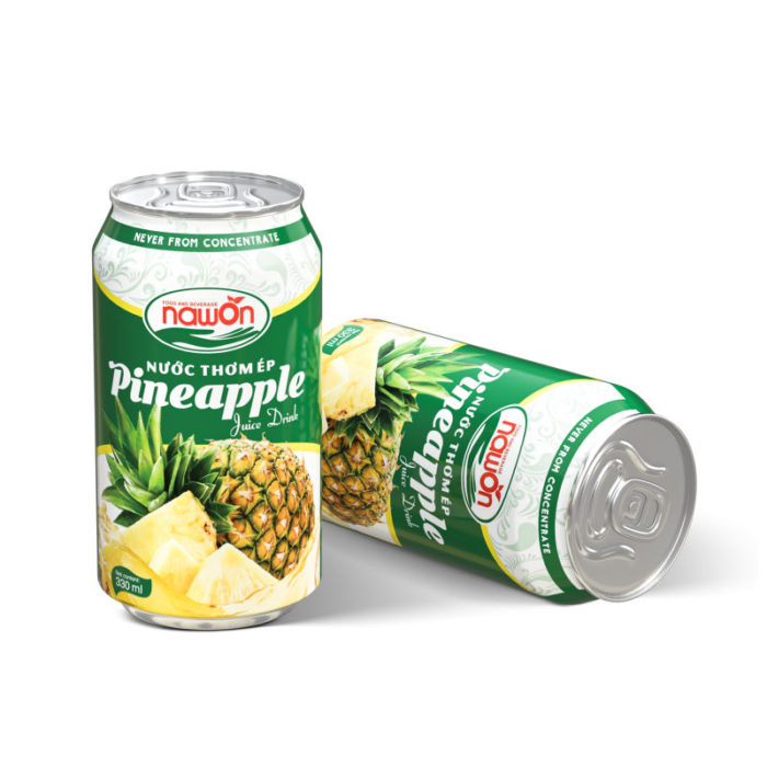 Can 330ml natural pineapple juice drink with original flavor