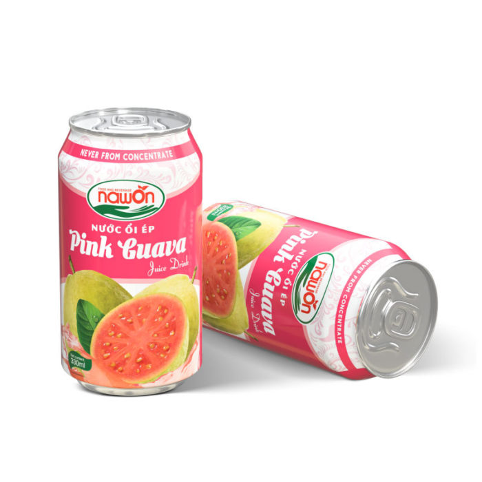 Can 330ml natural pink guava juice drink with original flavor