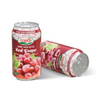 Can 330ml natural red grape juice drink with original flavor