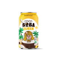 Can 330ml vegan bubble milk tea with coconut milk and browsugar taste