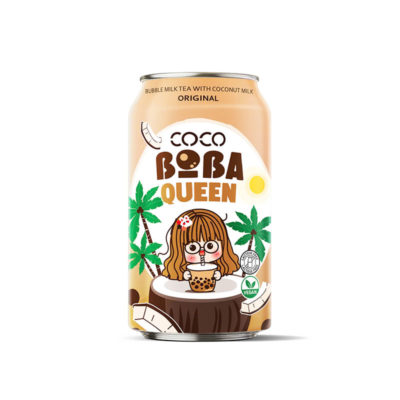 Can 330ml vegan bubble milk tea with coconut milk and original taste