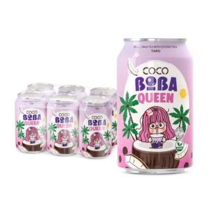 can 330ml vegan bubble milk tea with coconut milk and taro taste 2
