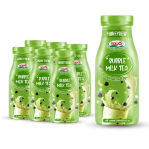 glass bottle 280 ml 9 5 fl oz bubble milk tea with honeydew taste (1)