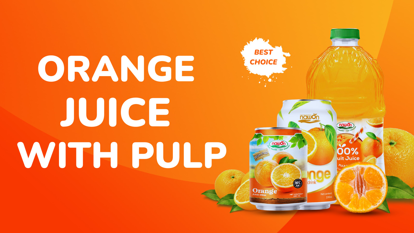 Orange juice with pulp